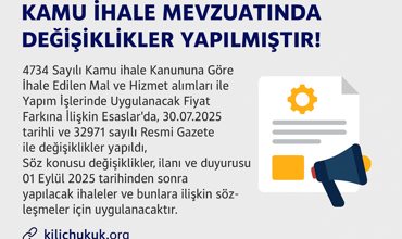 Kamu İhale Mevzuatında Önemli Değişiklikler Yapıldı! (30.07.2025)